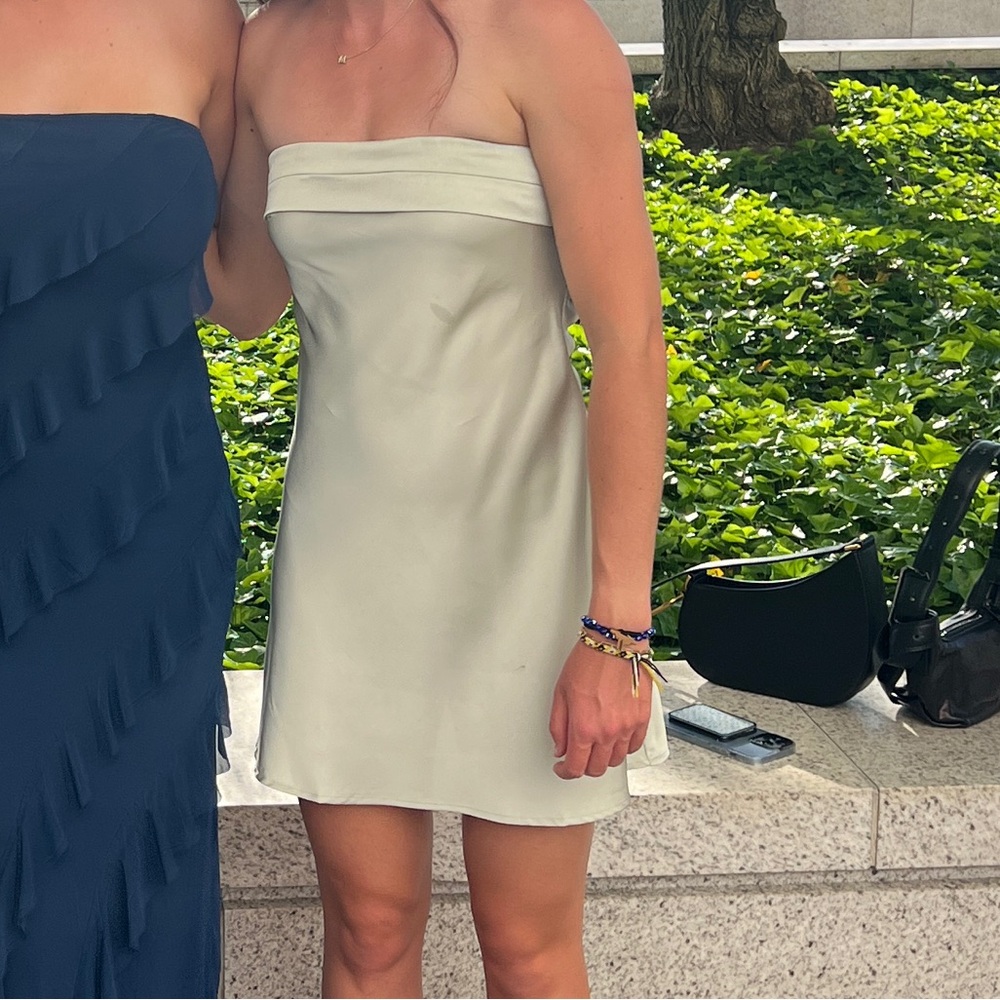 Princess Polly Green Strapless Dress